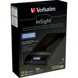 VERBATIM FLAKKARI 500GB INSIGHT 2.5 USB image
